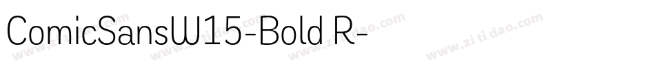 ComicSansW15-Bold R字体转换